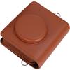 BONKZEBU Custodia per Fotocamera in Pelle PU per Fotocamera e Stampante MS300 2 in 1, Borsa Protettiva con Tracolla per gli Amanti della Fotografia, Materiale Antiusura (Marrone)