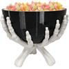 Uonguon Ciotola per caramelle di Halloween, stile gotico con scheletro e mani, 13 x 13 x 9 cm, organizer multifunzionale per Halloween, decorazione spaventosa per la casa, ideale per cucina, camera da letto