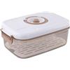 Springwillfly Contenitore sottovuoto per alimenti di grande capacità, con guarnizione a prova di perdite e compatibile con pompa a vuoto per una maggiore freschezza e durata nell'uso quotidiano (1,2 L)