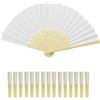 AolKee Ventaglio per matrimonio, bianco ventaglio, regalo per matrimonio, decorazione per ospiti, matrimonio, matrimonio, eventail, matrimonio personalizzabile Marca: AolKee