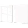 Concept Crystal MOLTO GRANDE asse da cucina in VETRO temperato - Enorme Tagliere in vetro - Pezzo Unico (80x52cm) o Due Pezzi (40x52cm ognuno) Serie di colori DD22A