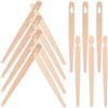 Levemolo Pinze da Pane in Legno 100 Paia per Imparare Bacchette | Adatte a Fette di Pane e Pasticceria, Beige, Uso Commerciale e Riunioni Familiari, Anti Deformazione