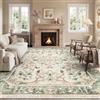 IKALIFE Tappeto Salotto Vintage 200x300cm Lavabile Verde