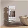 EMKE Scaldasalviette Elettrico da Bagno 850 x 400 mm, Bianco 230W