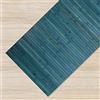 IlGruppone Tappeto Passatoia In Vero Bamboo Tappeto Cucina Ingresso In Legno Antiscivolo Aderente Lavabile E Antimacchia Tagliabile - Blu - 50x200 cm