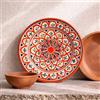 Generico Piatto Marocchino Artigianale in Ceramica Terracotta Ø27 cm: Appendibile,Decorativo e Da Portata 1203261802