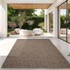 TT Home Tappeto Per Esterni Tappeto Cucina Balcone Terrazza Design Moderno Monocolore, Colore:taupe, Dimensione:140x200 cm