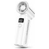 SINOTE'CA SINOTÉCA Ventilatore Portatile Turbo 30.000 Giri/min, Mini Ventilatore a Mano con 100 Velocità e Display LED, Batteria 4000mAh USB-C Ricaricabile, Flusso d'Aria 20m/s, per Viaggio, Ufficio, Casa