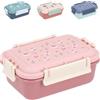 Tutete Set Bento 780 ml e 380 ml Ermetico Senza BPA Microonde | Blossom Birds