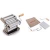 Imperia IPasta Gourmet. Macchina per la pasta ruvida. 100% Made in Italy. Macchina pasta fresca manuale acciaio inox. Sfogliatrice crea una sfoglia ruvida, lasagnette e fettuccine. (Nero)