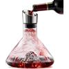 Behogan Decanter per vino: decanter per vino da 1500 ml, in cristallo, caraffa per vino con aeratore e filtri, caraffa per vino antigoccia, decanter con integrato per casa e ospiti