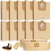 Vleuexe 12 sacchetti per aspirapolvere,compatibili con l'aspirapolvere multiuso Sacchetti Filtro di Carta 6.959-130.0 Aspirapolvere Ricambi di Accessorio Polvere Sacchetti per Kärcher WD3 MV3,A 2200