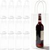 VETOLAKA 12 refrigeratori per bottiglie di ghiaccio: 10 x 25 x 10 cm, in PVC, trasparente, per spumante, con manico per birra fredda, vino, bevande, attività all'aperto, campeggio