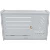 Generic Scatola portaoggetti per router wireless da parete con organizer per cavi, rack in plastica bianca a dissipazione del calore per router WiFi, TV Box e set top box, ideale per soggiorno, casa o ufficio