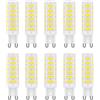 ZFQ Lampadina Led G9 da 7W equivalenti a 65W Alogene, Bianco Freddo 6000K, 700 lm, Angolo di Diffusione 360°, AC 220-240V, Senza Sfarfalli, Non Dimmerabili, Confezione da 10