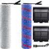Heykewi Set di Accessori per Rullo Spazzola e Filtro HEPA per Tineco Floor One S9 Master Aspirapolvere senza fili, 2 Spazzole a rullo, 2 Filtri HEPA, 1 Spazzola per la pulizia