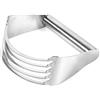 Zohisin Blender per Impasto in Acciaio Inossidabile Cutter Manuale per Pasta Strumento da Pasticceria per Impasto e Burro Alta Prestazione Facile da Usare