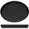 GRÄWE Set di 4 teglie per pizza Ø 30 cm, rotonde, in lamiera blu, resistenti al calore fino a 400 °C, non rivestite, Made in Germany