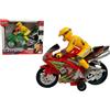 Generico Moto Giocattolo Luci e Suoni Reali Moto con Pilota Grande da Corsa a Frizione Super Racing Motorcycle Motocicletta Giocattolo da Strada Sportiva Giocattolo,colori assortiti (A)