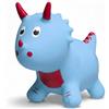 Baroni Toys Animaletto Salterino Gonfiabile per Bambini, Dinosauro, Gioco Cavalcabile per Sviluppare Equilibrio e Coordinazione, Facile da Gonfiare, 30x72x46 cm