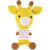 TOYMIS Giraffa Positiva, Morbida Giraffa Lavorata All'Uncinetto con Biglietto Incoraggiamento Peluche Emotivo Animali Supporto Positivi Bambola Decorazioni e Regali Ispiratori per Familiari Amici
