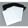 docsmagic.de 100 Premium Bi-Color Card Sleeves Mat White/Black Standard Size 66 x 91 Bustine Bianco Nero