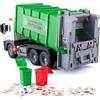 Temeemeg Giocattolo del Camion della Spazzatura Giocattolo del Camion della Spazzatura con Set di apprendimento per la Raccolta differenziata dei rifiuti Alimentato ad