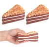 Anboor 2 Squishies Squishies a forma di torta al cioccolato a lento aumento kawaii profumato pane Squishys Fidget novità giocattoli per bambini adulti autismo regalo di compleanno