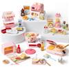 vamei Mini Cucina Giocattolo 100+ Pezzi dai 3 Anni - Set Gioco di Ruolo