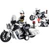 Generico Moto della Polizia Giocattolo Luci Suoni Sirene Movimento Frizione Modellino Moto con Pilota Giocattolo con Effetti sonori Reali Scala 1:20 Luci Lampeggianti Giocattoli Motocicletta Poliziotto