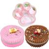 GWAWG Giocattoli antistress Squishy Kawaii, Set di 3 squishies carini alimentari, giocattolo decompressione zampa di gatto cristallo, biscotto stress sollievo giocattolo, regalo sensoriale anti-stress