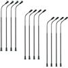 TAOZHUGONG Set di 12 lampade a LED per modellino, luce bianca calda, 14 cm, modello a LED, lampada per strada, luce calda, 12 pezzi, 14 cm