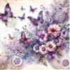 CREAFOMIFE Puzzle 1024 Pezzi per Adulti, Puzzle Grande Difficile e Impegnativo, Regalo per Appassionati Farfalle viola e fiori (61x61 cm)