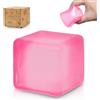Graphinza Cubi morbidi Graphinza da spremere - Cubi morbidi da 5 cm, cubetti di ghiaccio, sensoriali, antistress per alleviare l'ansia di bambini e adulti (pink)