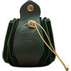 Sanfly Custodia portatile in pelle con coulisse Borsa per dadi fatta a mano Vassoio Portamonete Borsa per fionda con sacchetto regalo portamonete celtico