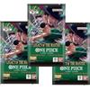 HEART FOR CARDS 3 x One Piece TCG - Legacy of The Master (OP-12) Booster Pack - Inglese - Confezione da 12 carte