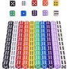 HAXIHA 14mm Dadi Impostato Colorati,100 Pezzi 6 Facce Dadi da Gioco,per Giocare ai Giochi da Tavolo per Giochi e feste,Arrotondati 10 Colori