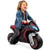 M MOLTO MOLTO - Motocicletta cavalcabile per bambini nera Furious, design da corsa per ragazzi e ragazze, leggera, stabile e confortevole, giocattolo sicuro per interni ed esterni, + 18 mesi