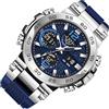 Ungtyb Orologio analogico digitale - Orologio sportivo impermeabile con doppio display | Orologio da polso da uomo alla moda per attività all'aperto, fitness, corsa, casual, lavoro, ufficio, uso