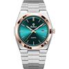 MASTOP Orologi da uomo alla moda Business Watch Data in acciaio inossidabile stile di lusso luminoso al quarzo impermeabile display analogico maschile orologio da polso Glow-in-The Dark orologio da