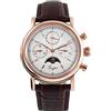 Sugess SU1908GW MoonPhase Master Seagull ST1908 Movimento Cristallo Zaffiro Orologio Meccanico Uomo Cronografo 1963, Cinturino