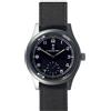 MWC Dirty Dozen Automatico Acciaio Nero Tessuto Zaffiro Militare Orologio Uomo