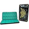 PERFECTSIGHT Switch Game Case Compatibile con Nintendo Switch 2/OLED/Switch Lite, 24 Switch Game Holder Custodia cartuccia con 24 giochi e 48 schede Micro SD, Kingdom Badge