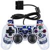 LAKPYN Controller PS2 Cablato con Vibrazione, Gamepad per Console PS2, Doppio Joystick Analogico, D-Pad, Pulsanti Reattivi, Cavo 1,8 m per Giochi Retro, Azione, Corse e Sport, Accessorio Console
