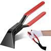 Swhiue Pinza per piegare lamiera 45°, pinze da 60 mm, pinza per lamiera con manico antiscivolo, strumento per tettucci e idraulici