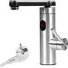 CEIEVER - Rubinetto elettrico con scaldabagno istantaneo, 230 V, indicatore della temperatura LCD, rotazione a 360°, rubinetto da cucina con scaldabagno istantaneo, per cucina
