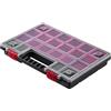 KADAX Organizer con Coperchio Trasparente - Cassetta Porta Minuteria a Scomparti per Viti, Bulloni, Ferramenta, Officina e Garage - Plastica Resistente (34 x 25 cm, 1 Pezzo)
