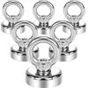 Wukong 6 Pezzi Magneti Potenti, 19KG Calamita Potente Ganci Magnetici, 25mm Ganci Magnetici Extra Forti per Cucine, Garage e Uffici