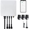 OWON Tuya Smart Home Monitor di energia Wi-Fi a 3 fasi, misuratore di potenza bidirezionale a 1 o 3 fasi con 3 morsetti da 200A, misurazione solare/netta, misuratore di energia elettrica in tempo