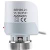 Wengart Attuatore Termoelettrico WG03 230V 3W, Normalmente Chiuso (NC), M30x1.5, con Indicatore di Corsa Rosso Laterale per Diagnosi Visiva, per Collettori Riscaldamento a Pavimento e Valvole di Zona